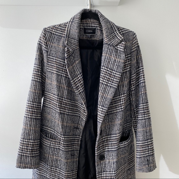 Le Chateau Plaid Coat - Picture 4 of 7